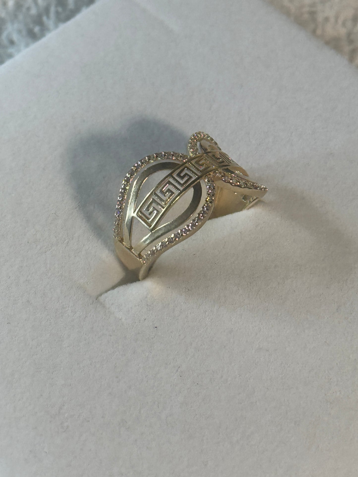 14K Gold Infinity Ring for women