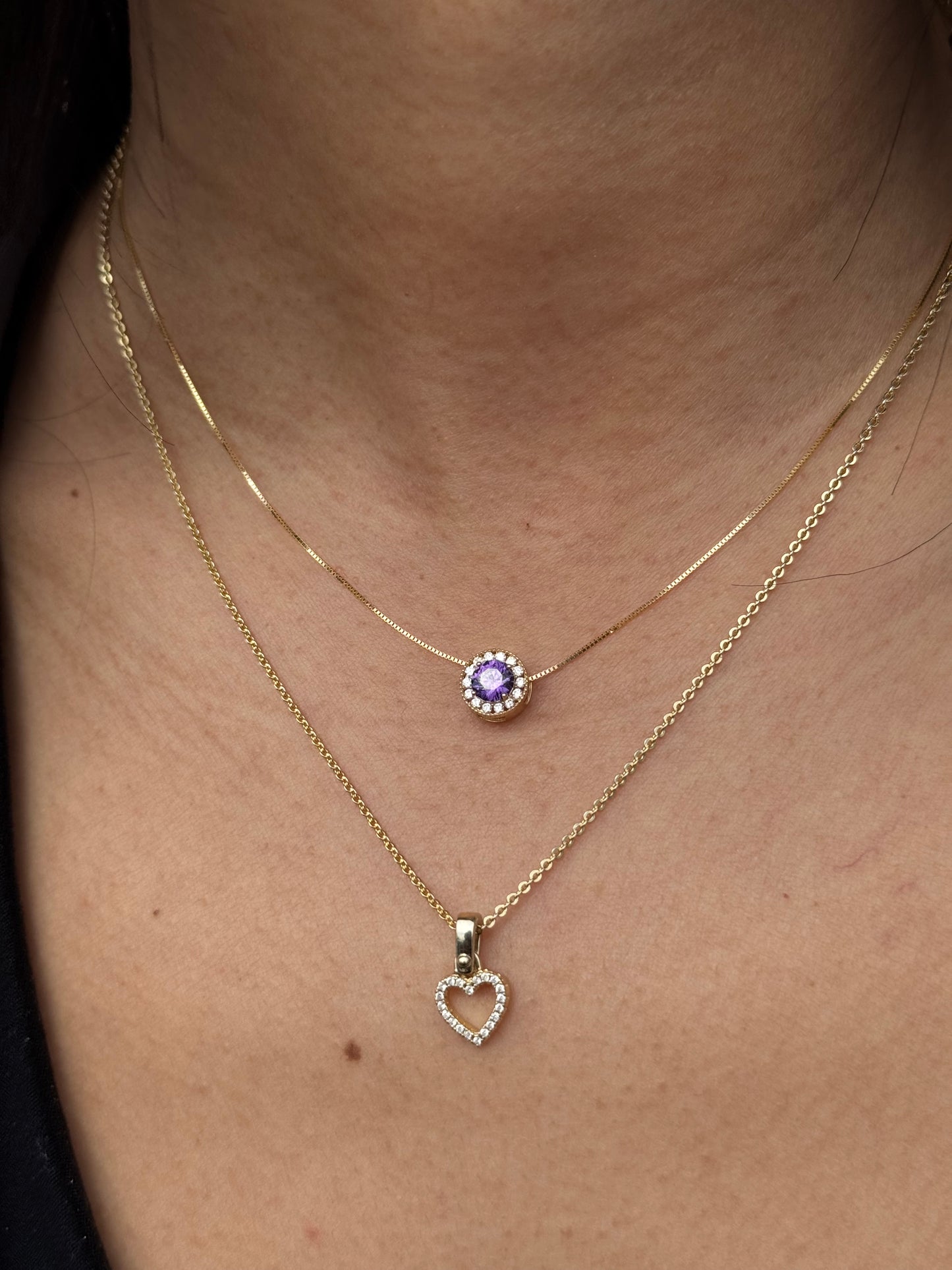 14k gold Box chain necklace for women 16” inches