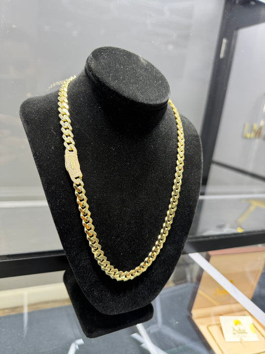 🔥 14K Gold Dubai Semi-Solid Cuban Chain – 8.5mm / 30g (Men’s) 🔥B&P