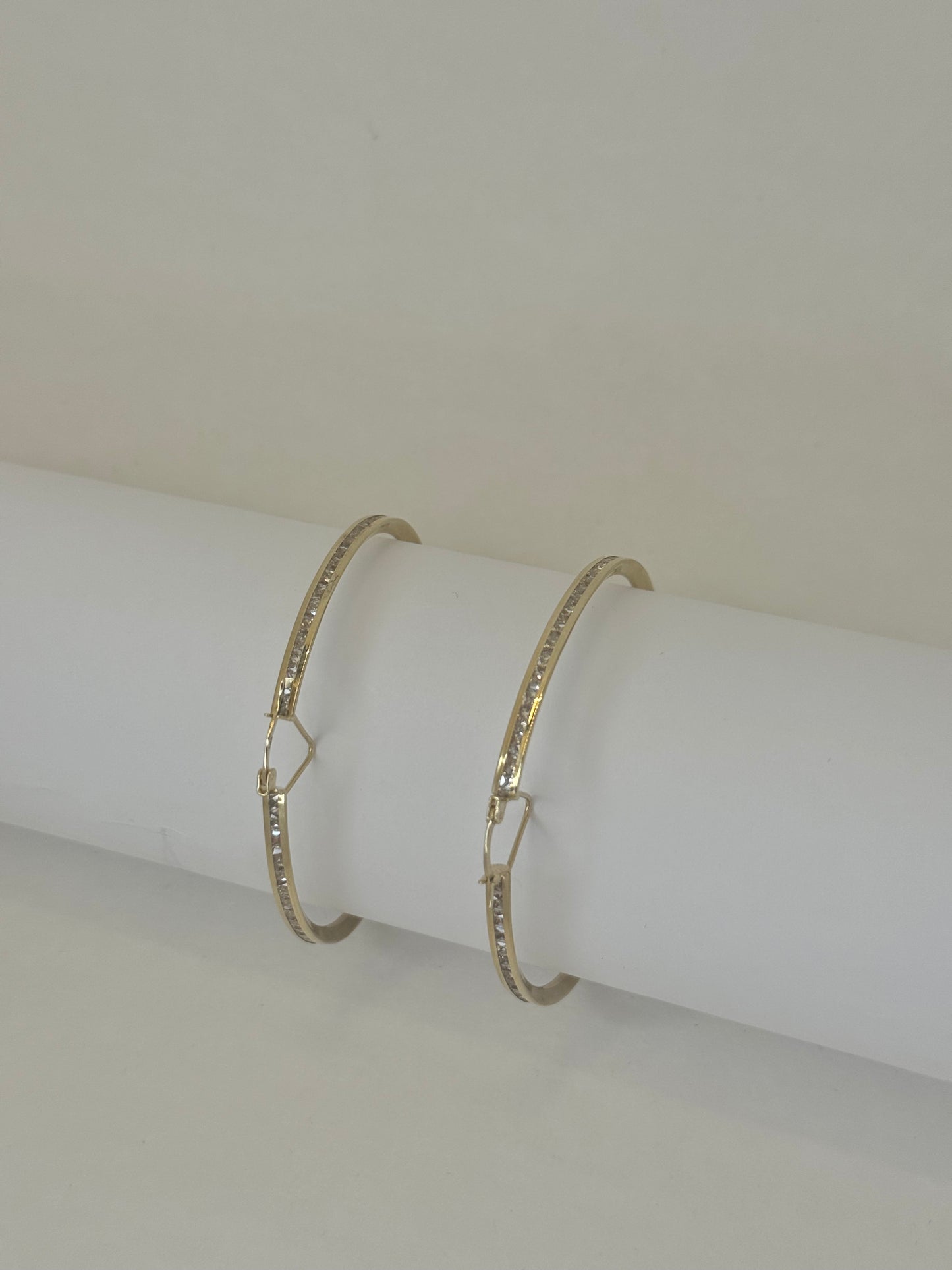14K Gold Circle Earrings