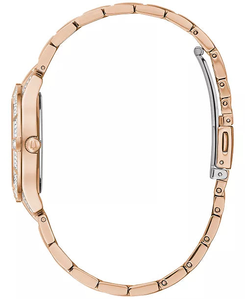 Bulova
Women's Phantom Crystal & Rose Gold-Tone Stainless Steel Bracelet Watch 31mm