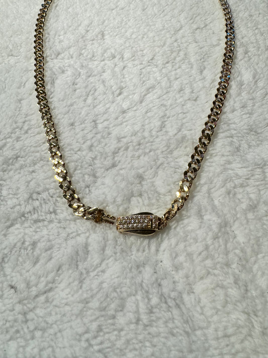 14k gold necklace Chain semi solid chain 18” inch for men