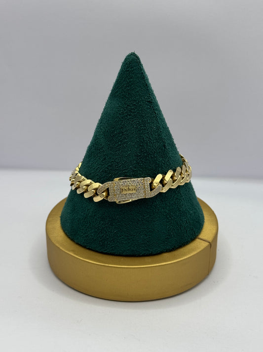 14K Gold Dubai Bracelet for women– Strong & Bold Style