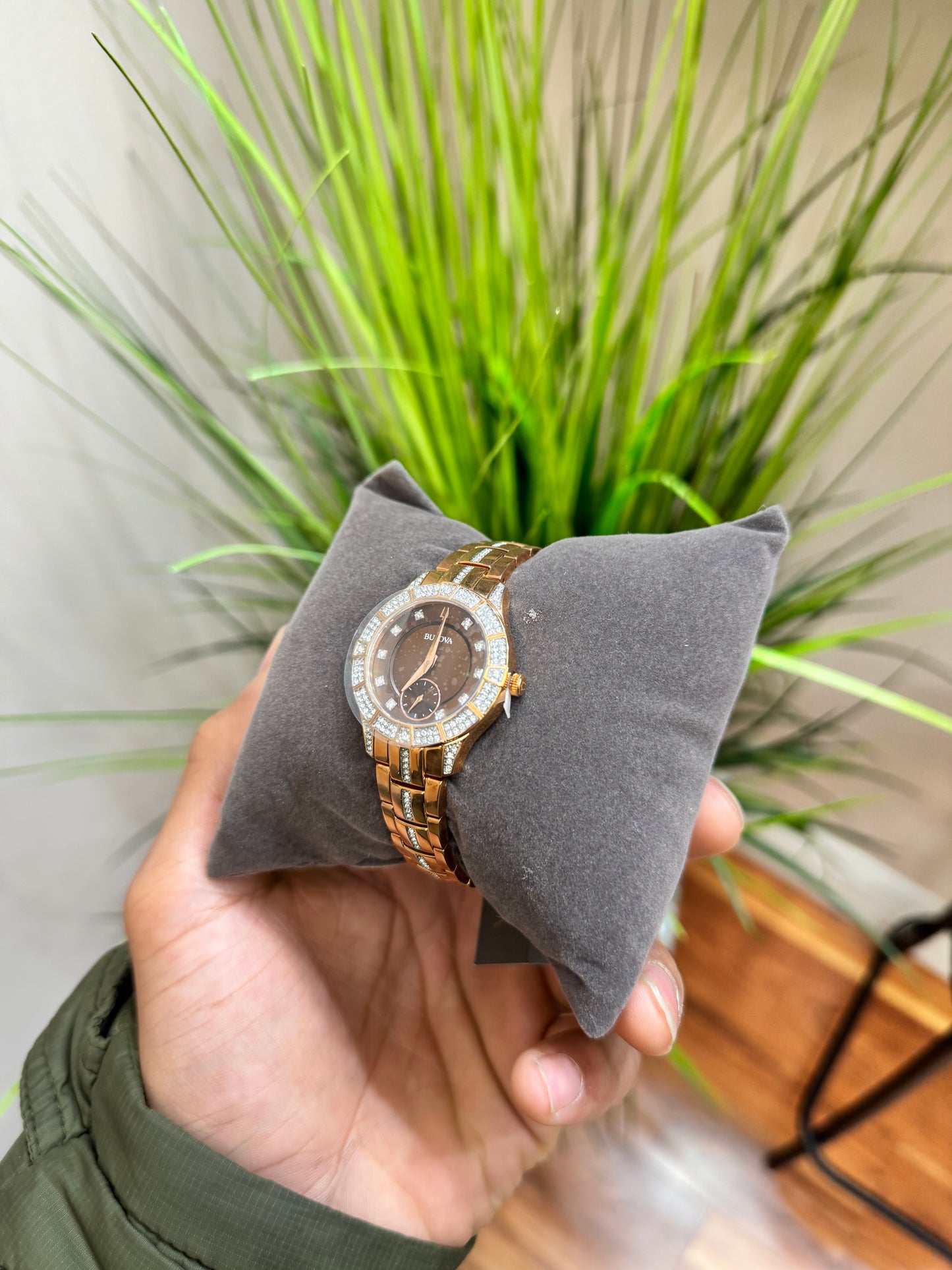 Bulova
Women's Phantom Crystal & Rose Gold-Tone Stainless Steel Bracelet Watch 31mm