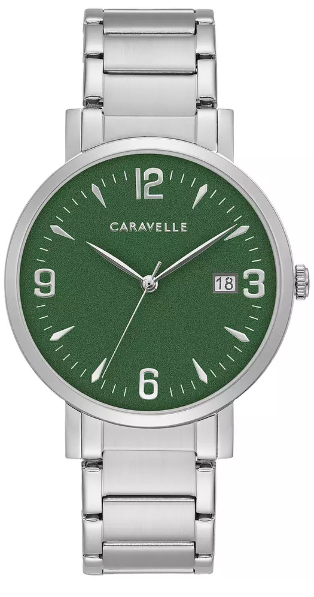 Caravelle Dress Mens Watch Green Dial