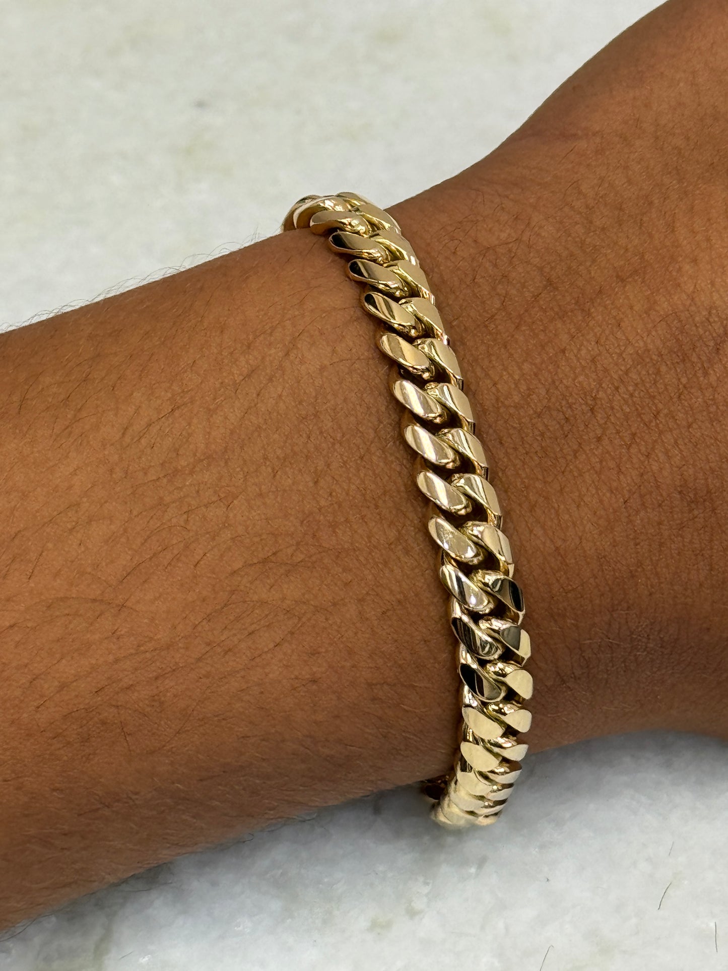14K Solid Gold Cuban Link Bracelet for Men – Power and prestige