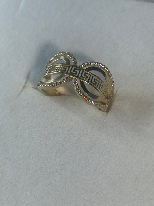 14K Gold Infinity Ring for women