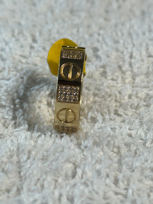 14k gold love ring for women size 5