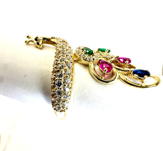 14K Gold Peacock Ring – Elegant and Unique