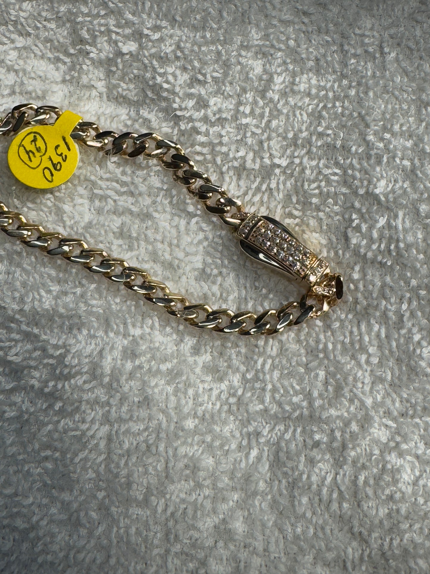 14K Gold Semi-Solid Cuban Link Chain necklace for Men