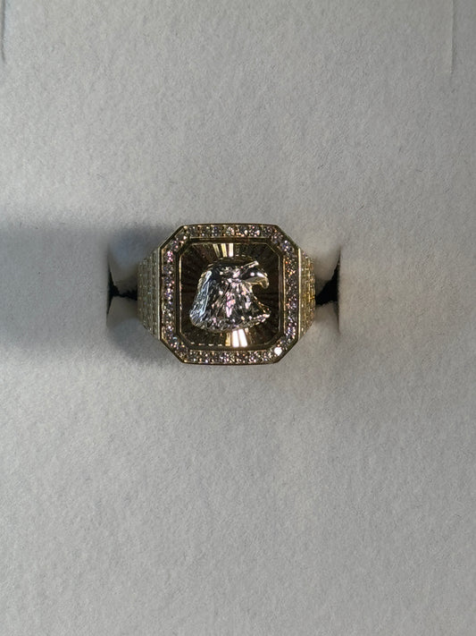 14K Gold Eagle 🦅 ring for men size 8.5