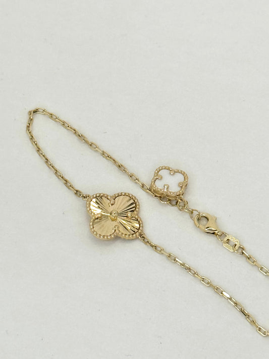 14k good Clover bracelet for women