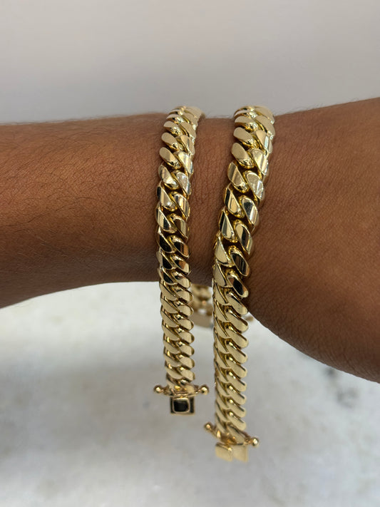 14K Solid Gold Cuban Link Bracelet for Men – Power and prestige