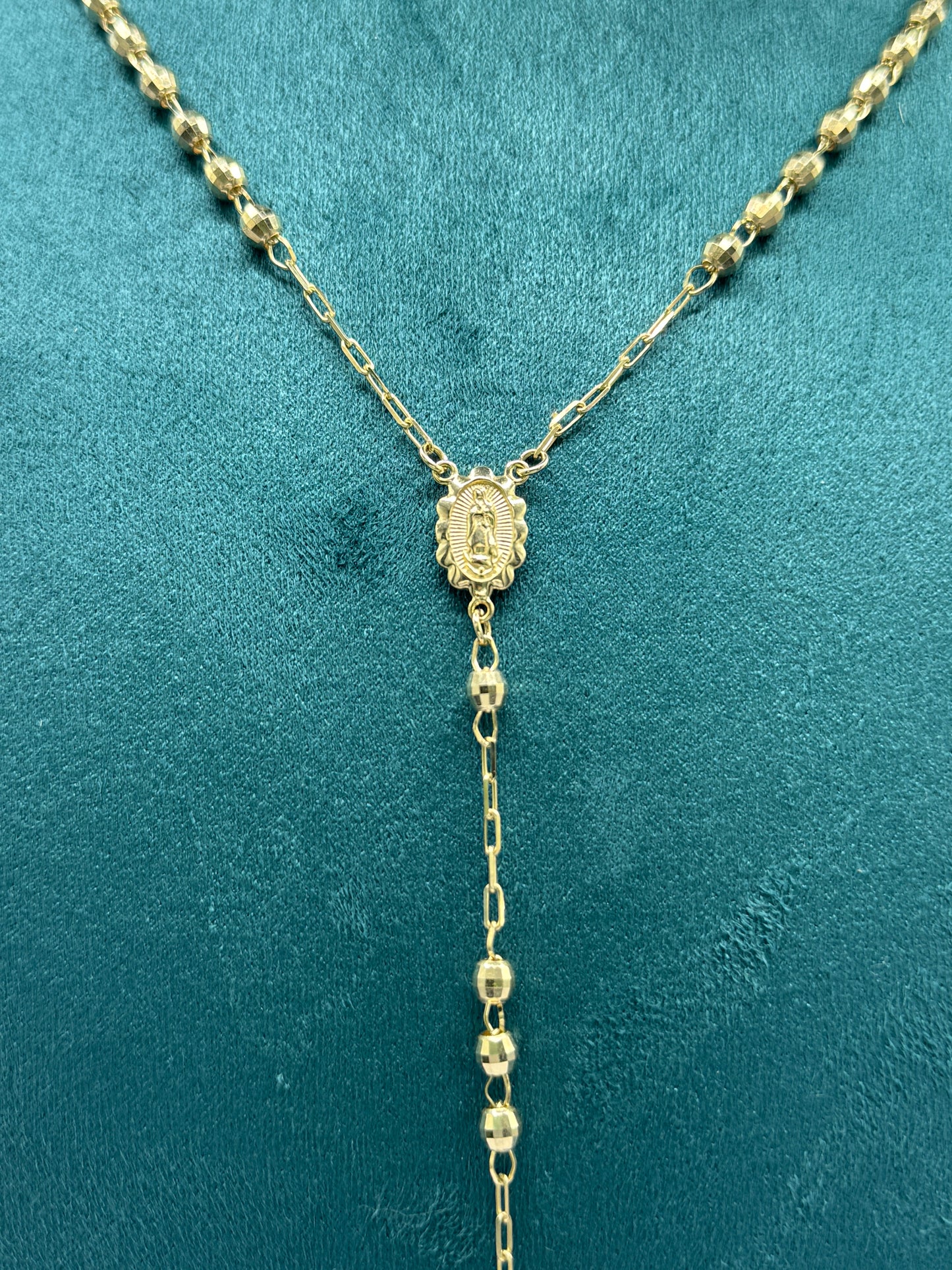 14K Gold Rosary Necklace – Faith in Style unisex