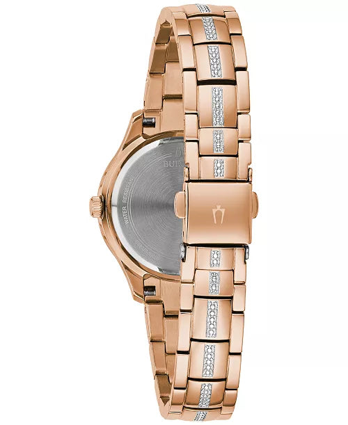 Bulova
Women's Phantom Crystal & Rose Gold-Tone Stainless Steel Bracelet Watch 31mm