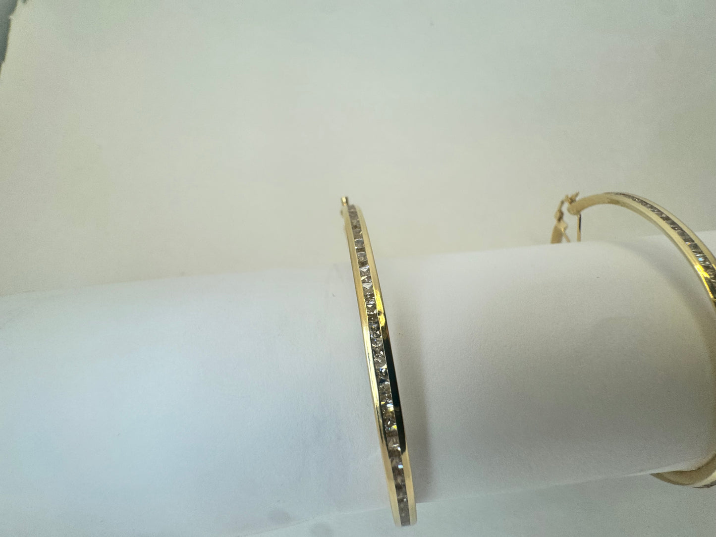 14K Gold Circle Earrings