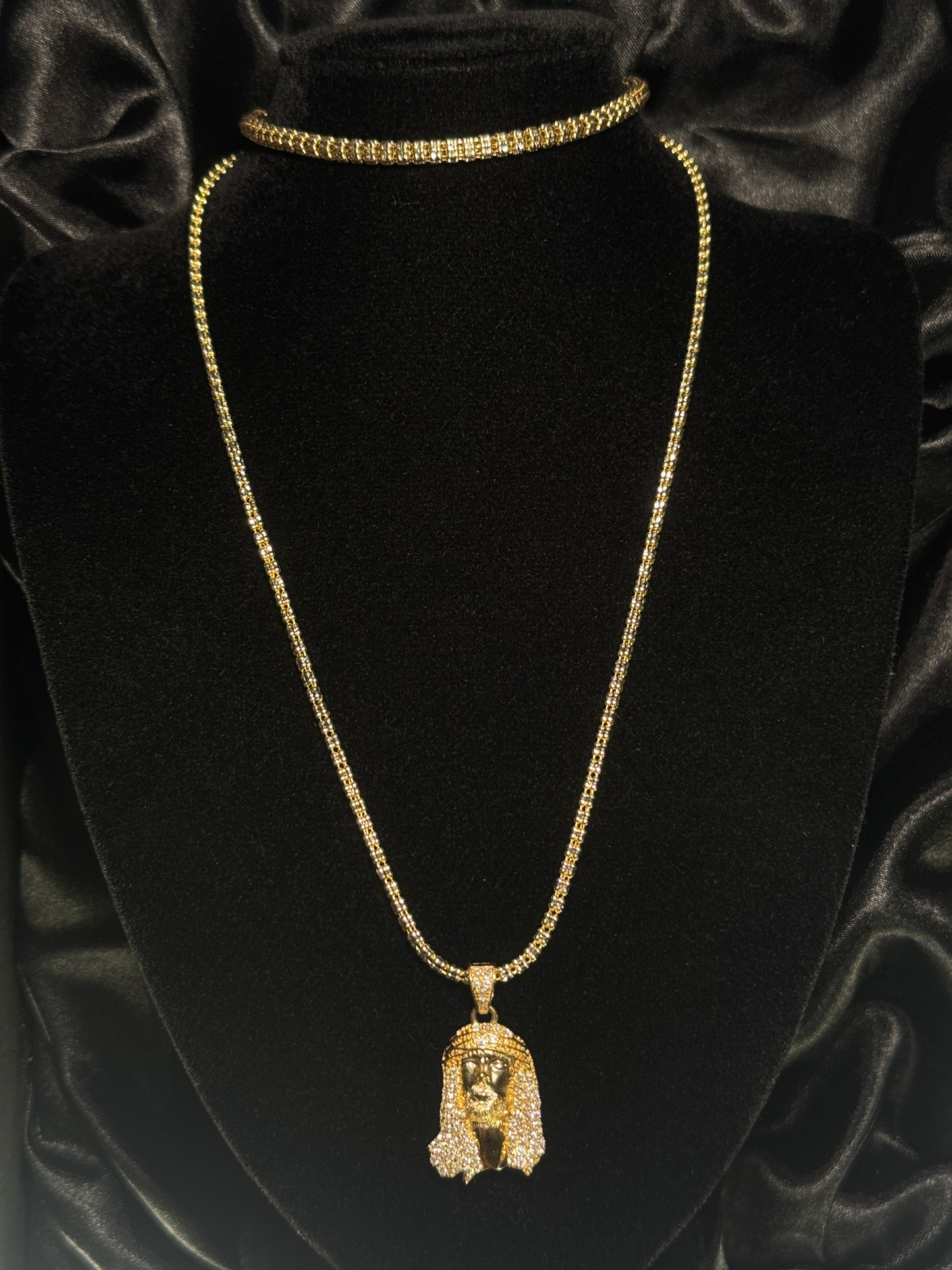 14K Gold Ice Chain & Bracelet Bundle – for men