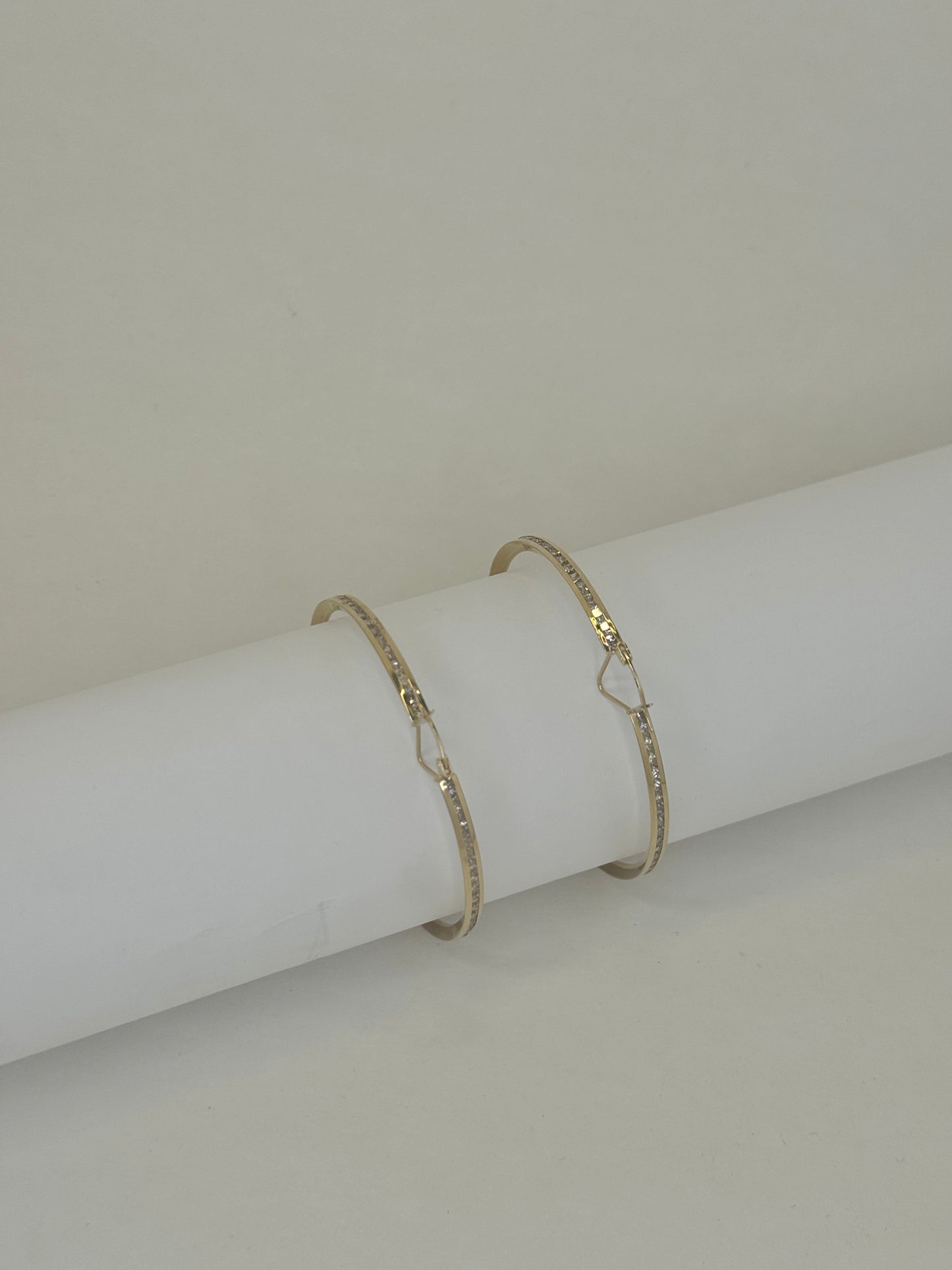 14K Gold Circle Earrings