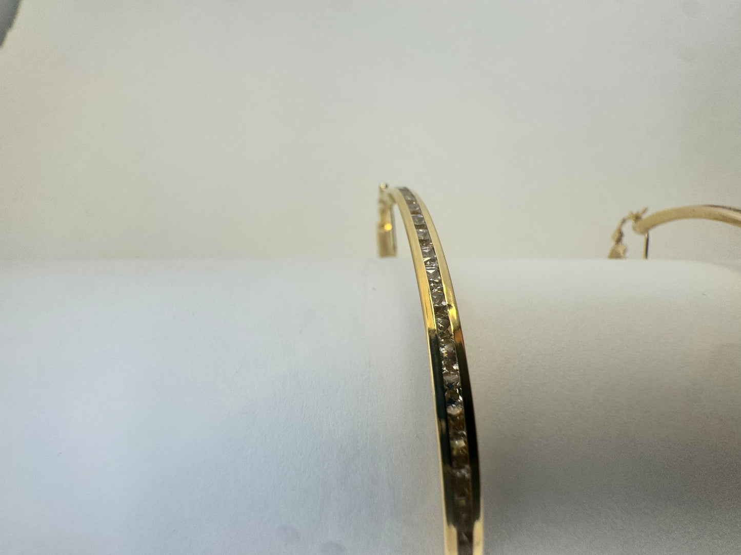 14K Gold Circle Earrings