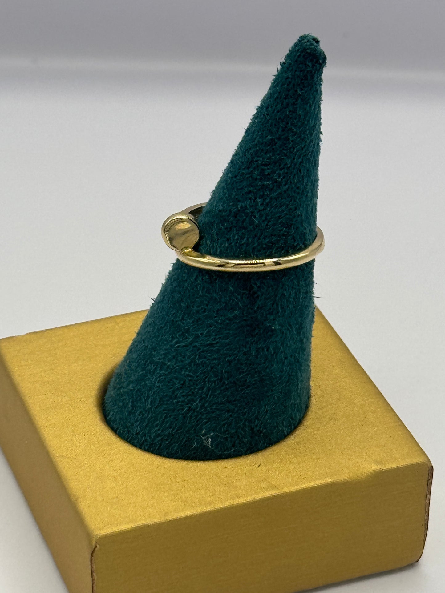 Mens 14k Gold Nail Ring 7.5