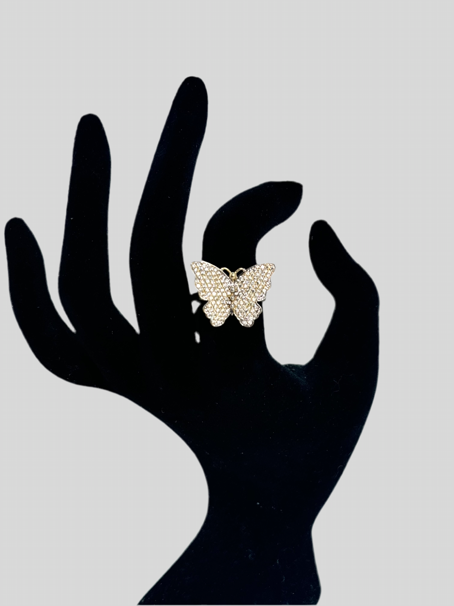14K gold Butterfly ring for women/ solid gold ring