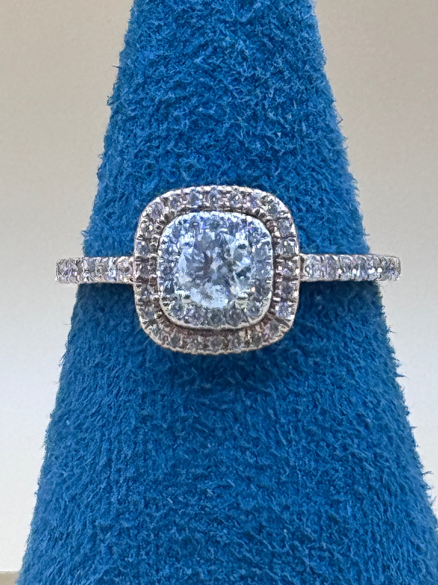 14K Rose Gold Lab Diamond Engagement Ring – Real Gold Proposal Ring, Elegant Bridal Jewelry size 7