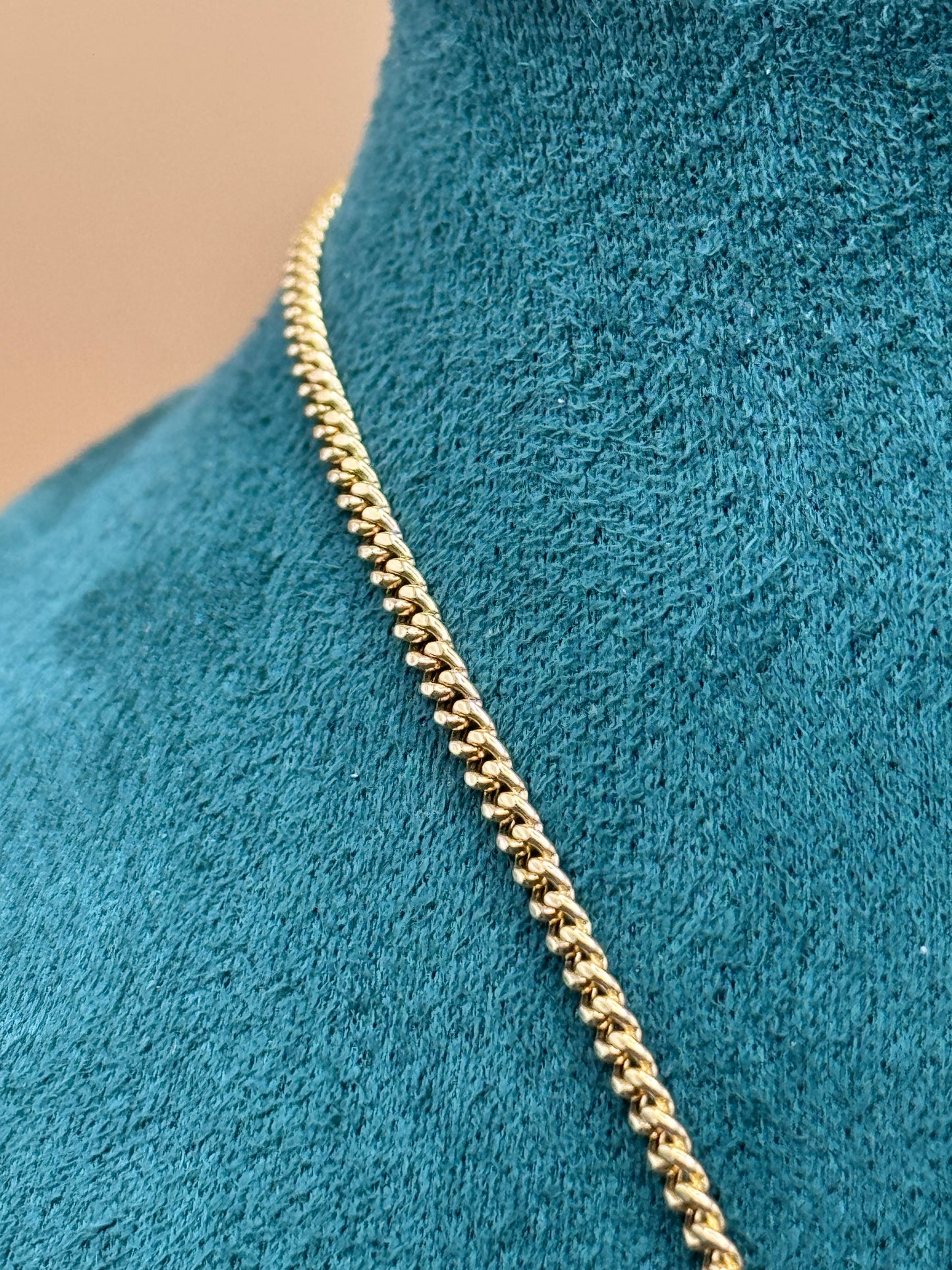 14K Gold Miami Cuban Link Chain 22” with Last Supper Pendant – Real Gold Necklace 10–13g, Religious Jewelry for Men