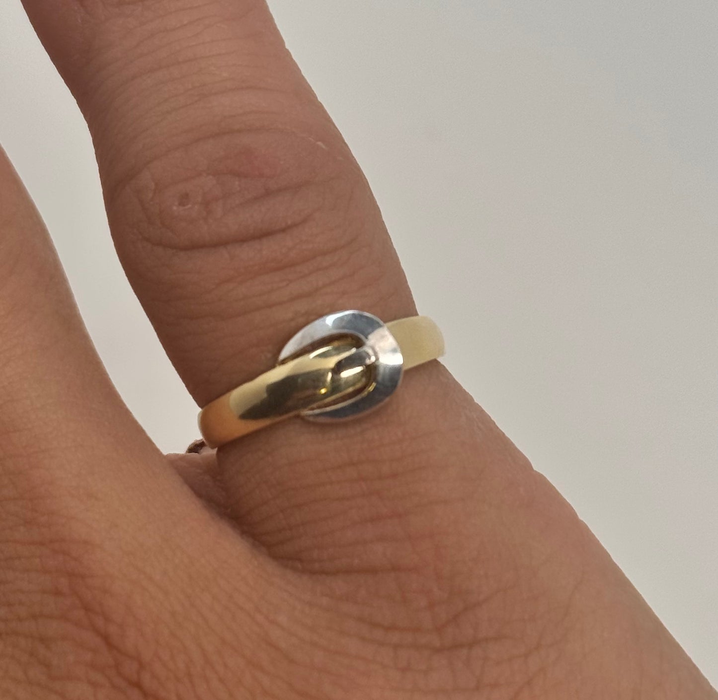 14k gold Belt buckle ring