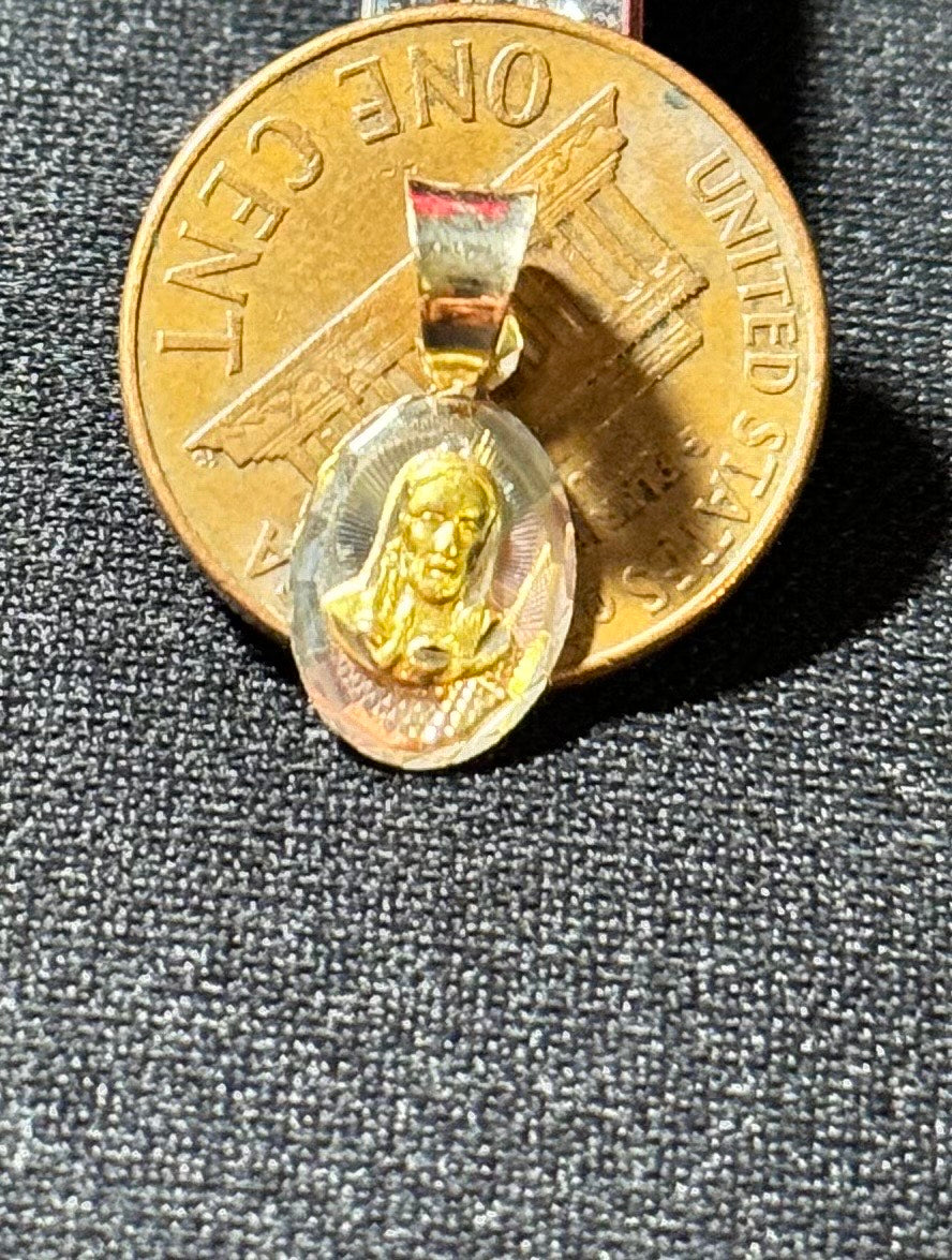 Jesus Pendant size