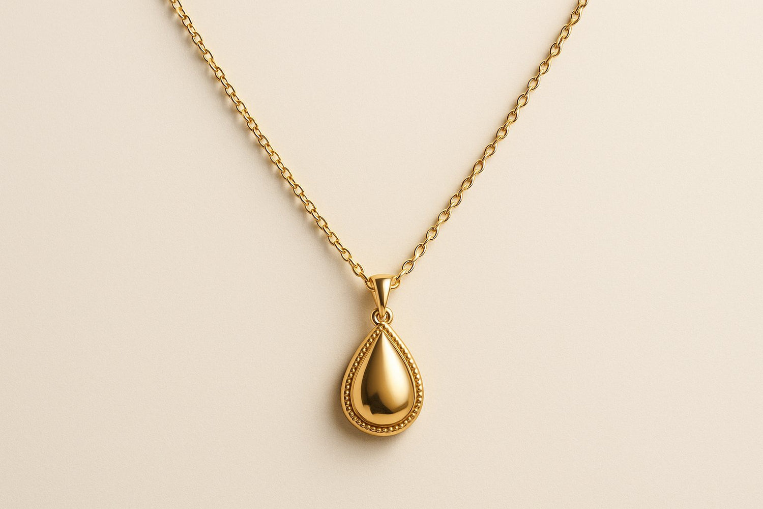 women with 14k gold necklace 