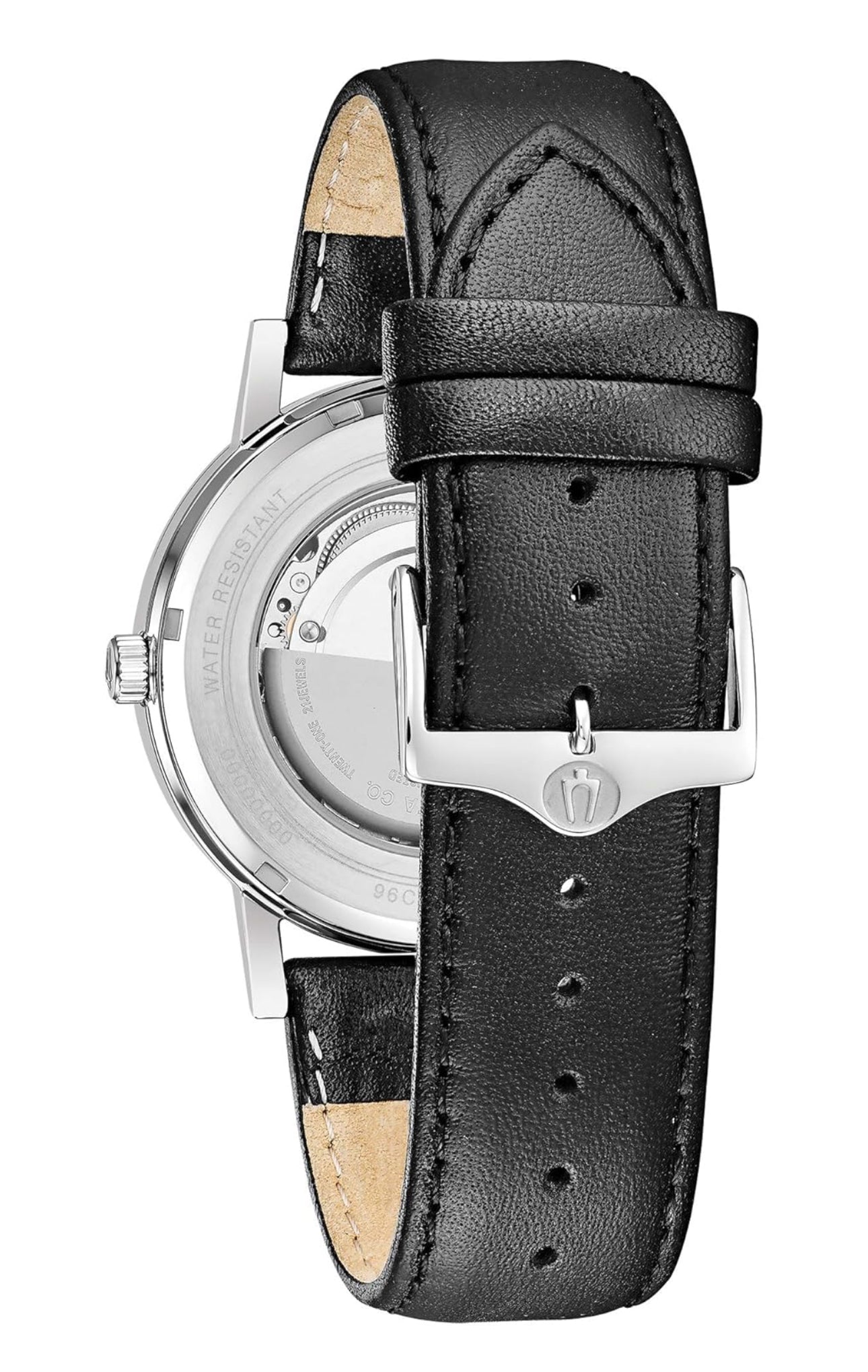 Bulova American Clipper 96C130 Automatic Silver Dial Date Day Indicator Watch
