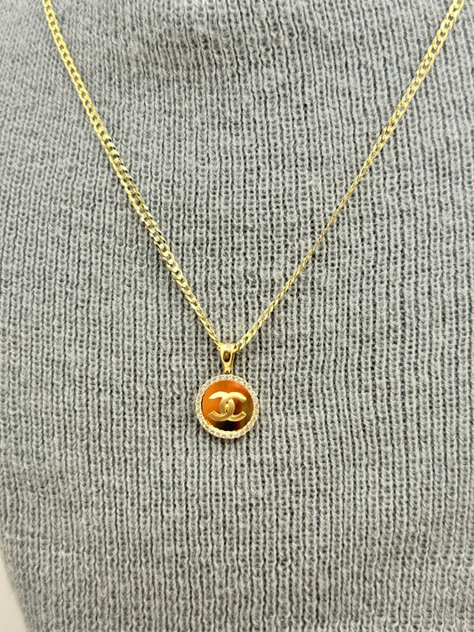 14k gold curbed link