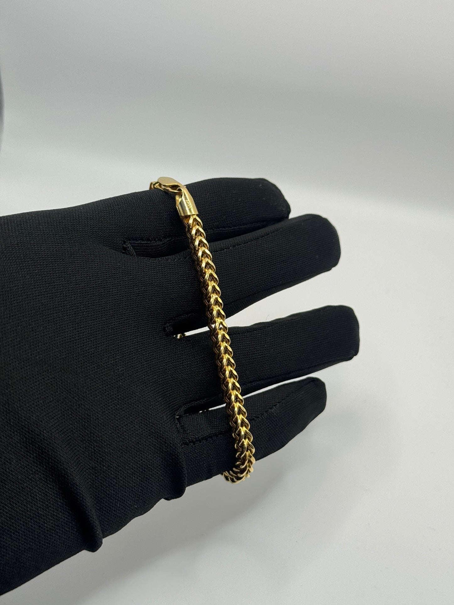 14K Gold Franco Bracelet – Unisex 8” long