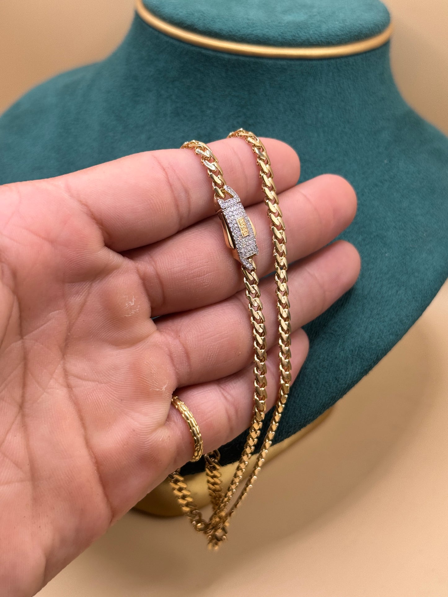14K Gold Cuban Link Chain 22” 2.5mm – Solid Gold Necklace for Men, Real Gold Chain, Everyday Jewelry