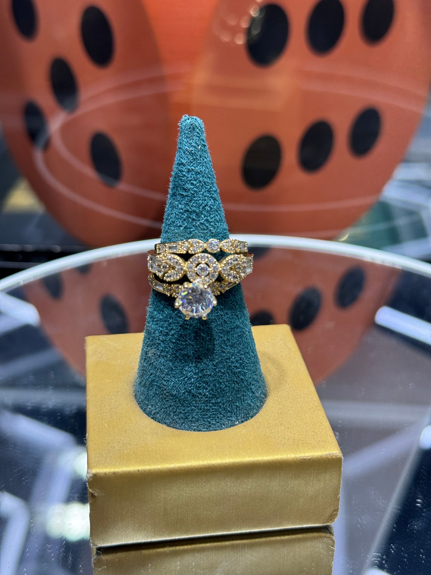 Trio ZC Wedding Ring Set  Love in 14K Gold