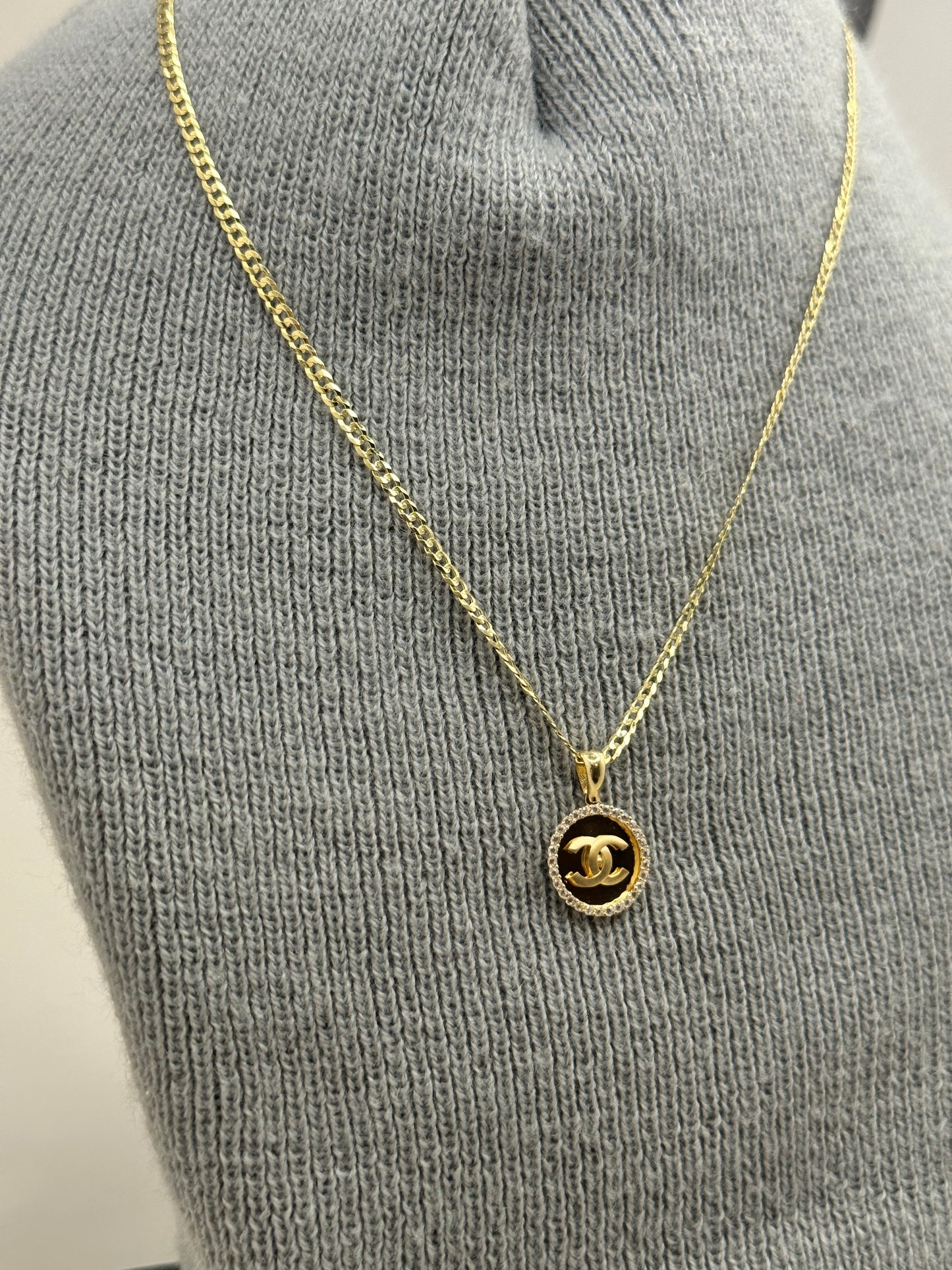 14k gold curbed link