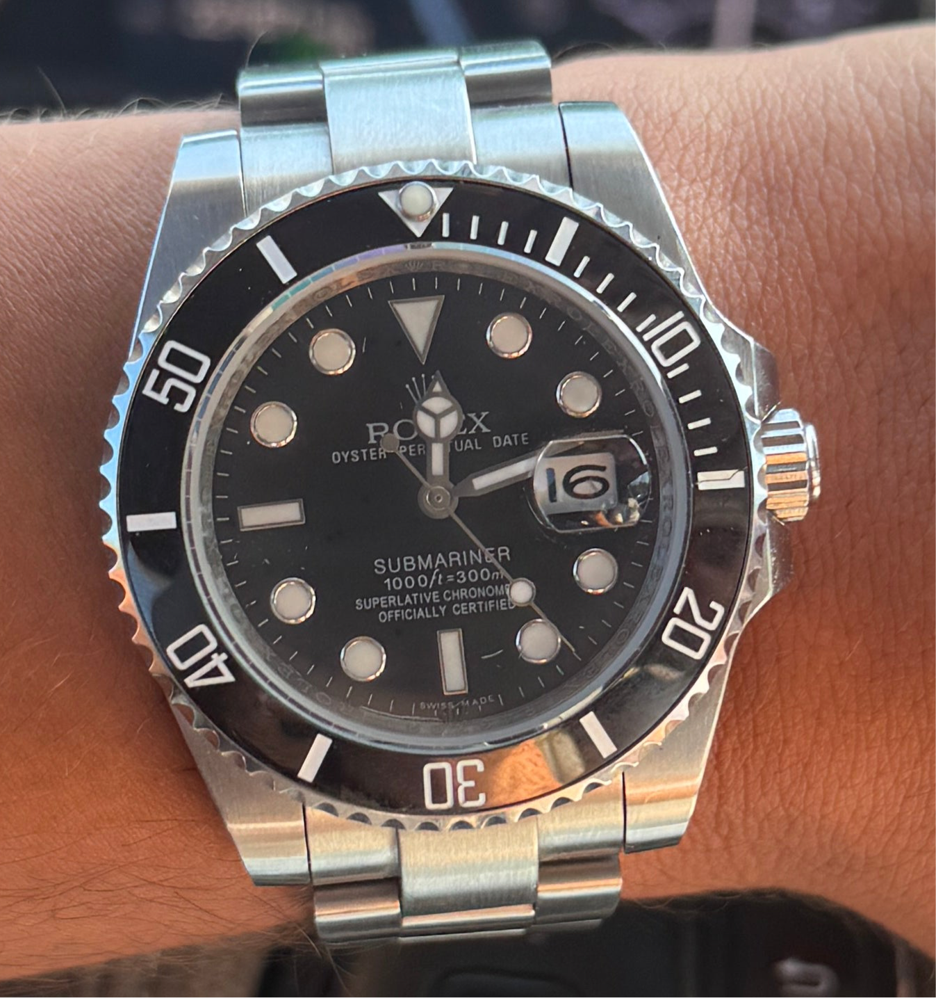 ROLEX SUBMARINER DATE 40MM 116610LN CERAMIC BLACK DIAL STAINLESS AUTO MEN'S Watch