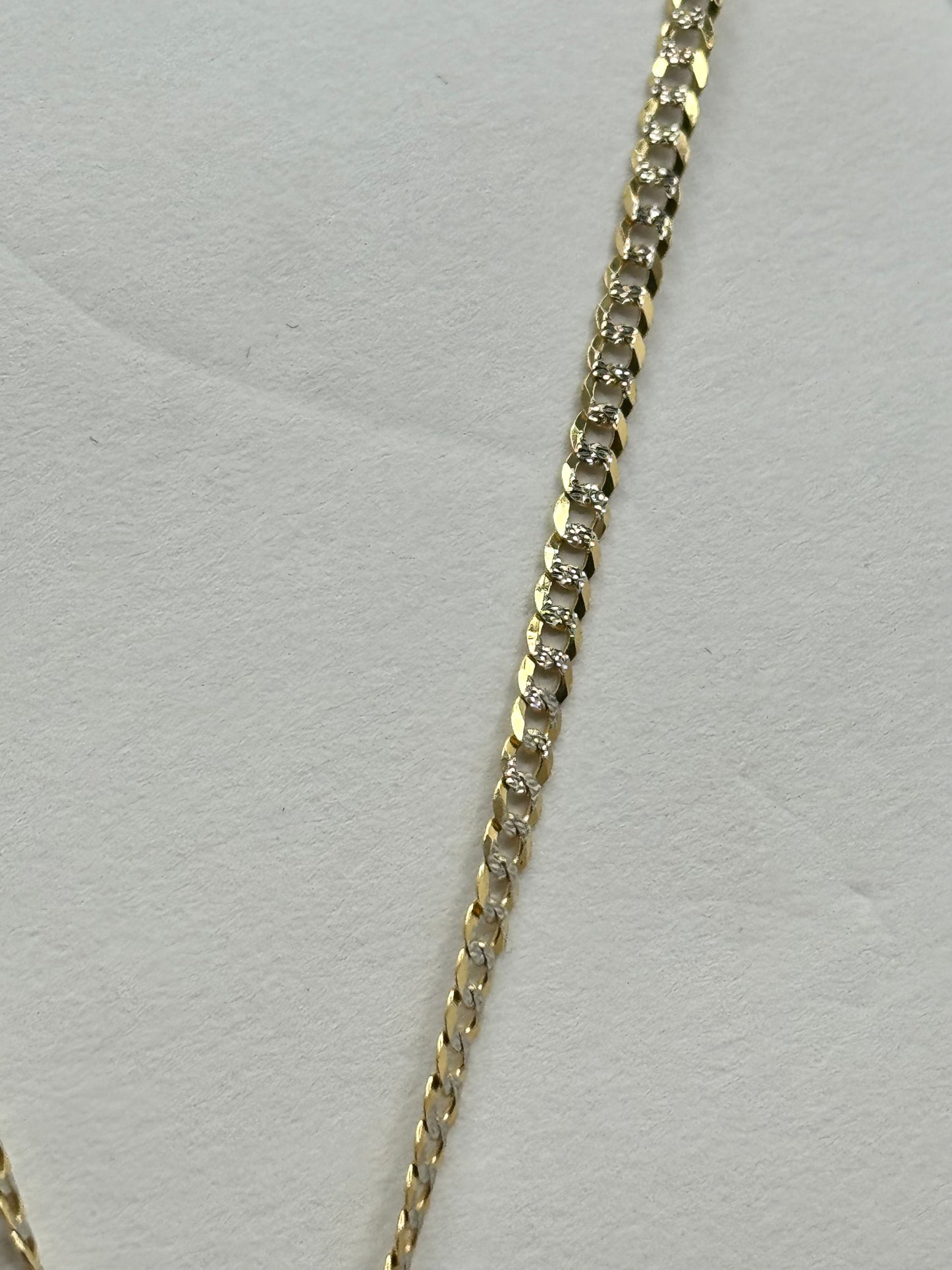 14K Gold 2-Tone Chain with Teddy Bear Pendant – Adorable Elegance