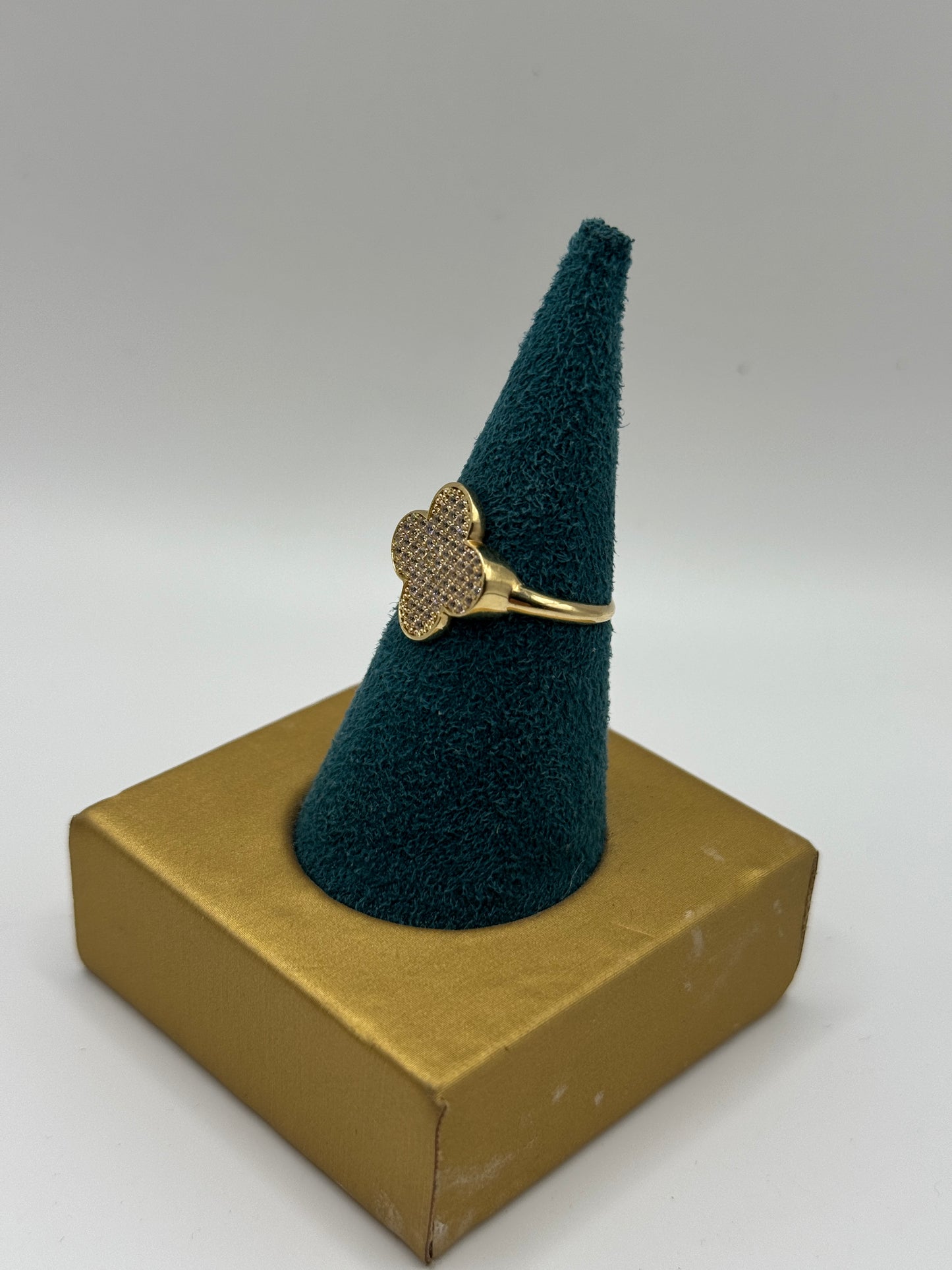 14k Gold ZC cross ring for women