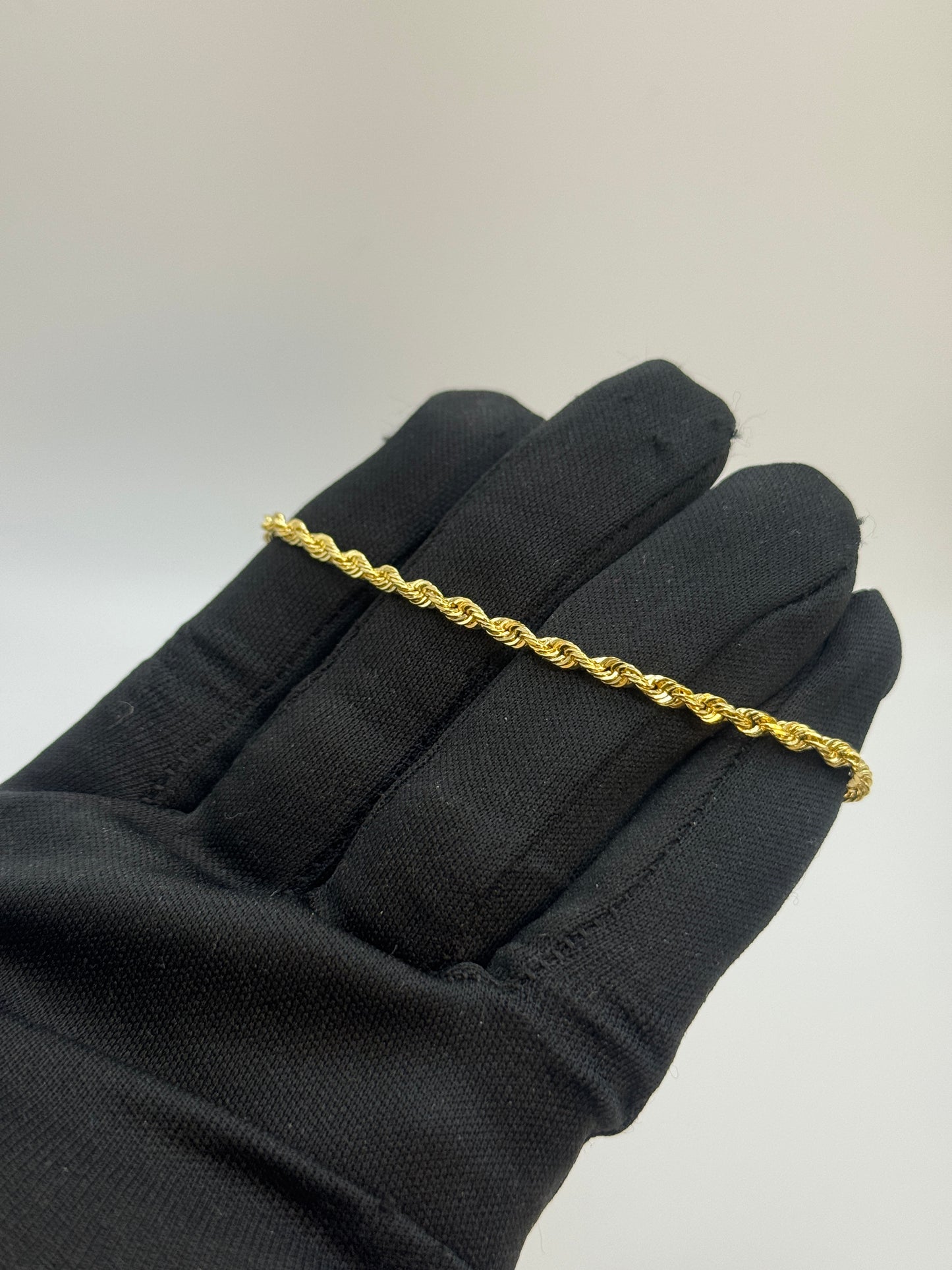 14K Gold RopeChain Bracelet – Unisex