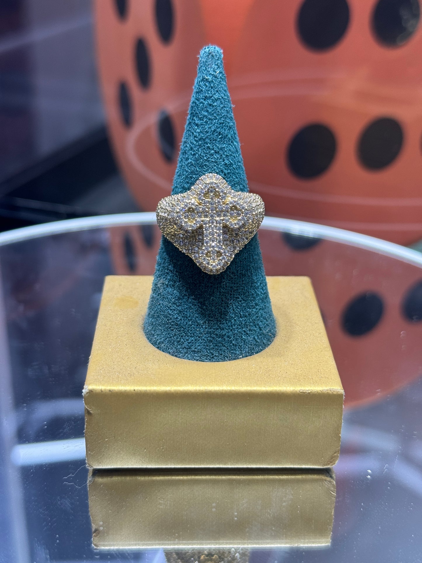 14K Gold Men’s Cross Ring – Faith Meets Bold Style