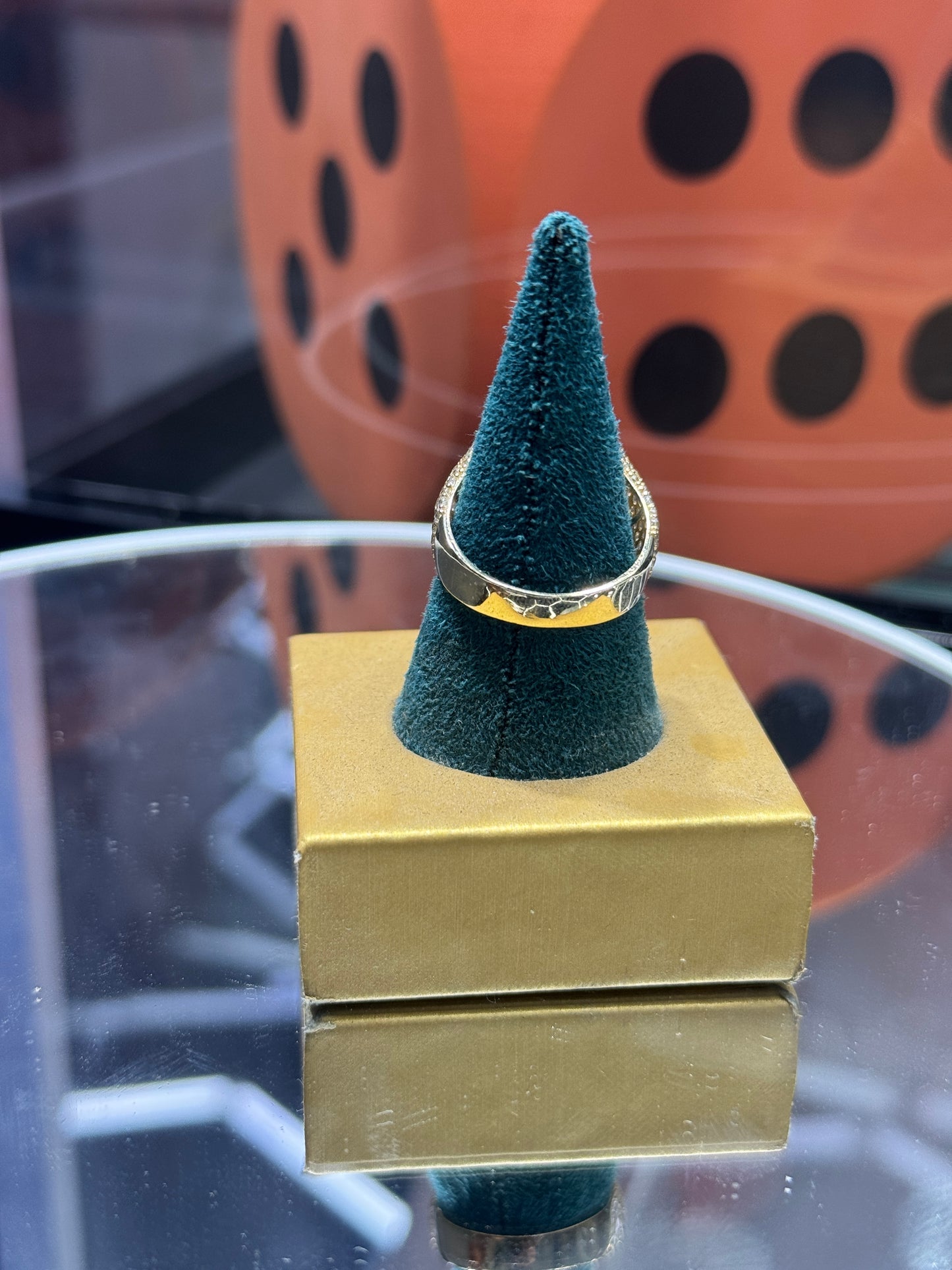 💎 14K Gold ZC Round Ring for Men – Bold & Timeless 💎