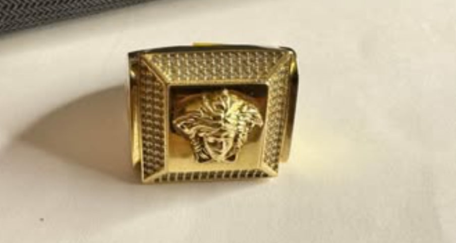 14k Gold ring with lion design