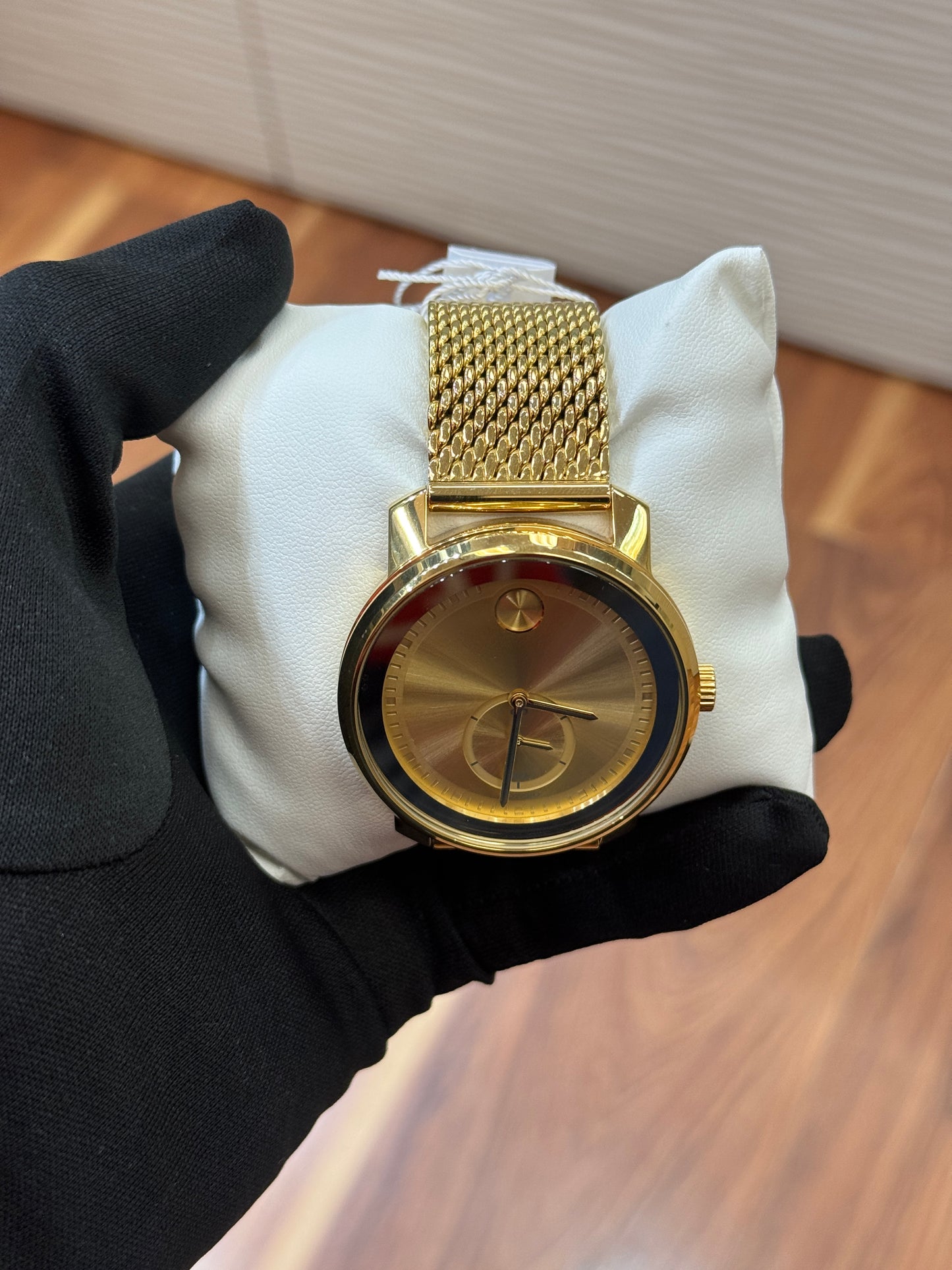Movado Men’s Watch – Gold Dial | Swiss Precision & Timeless Luxury