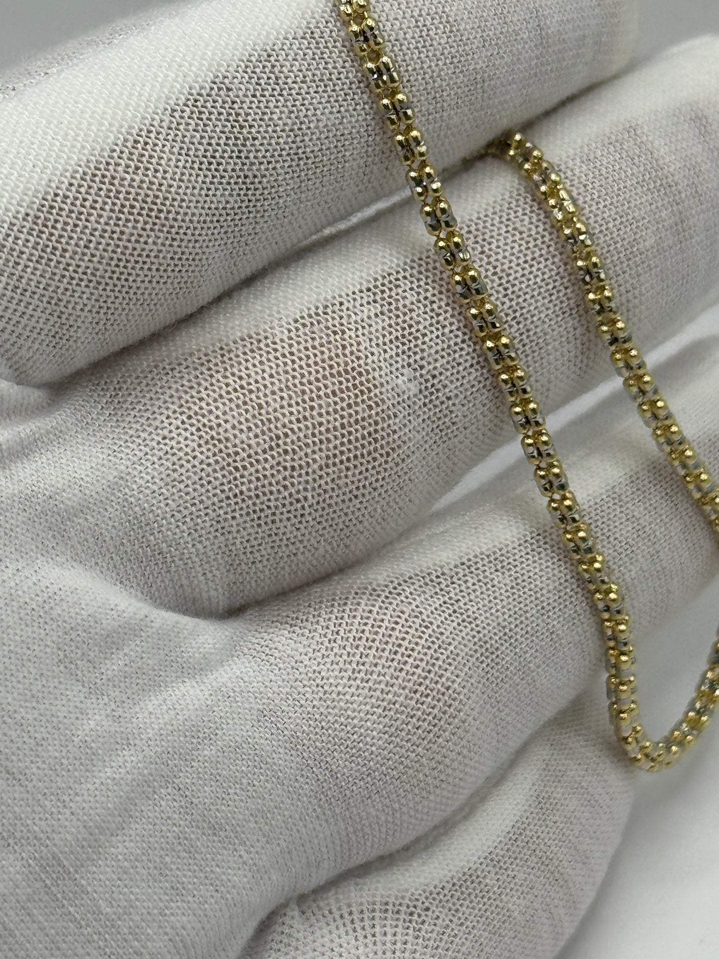 14k gold ice bracelet for women 8” long