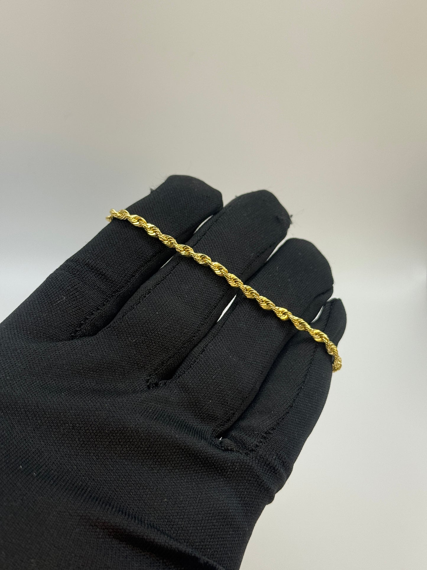 14K Gold RopeChain Bracelet – Unisex