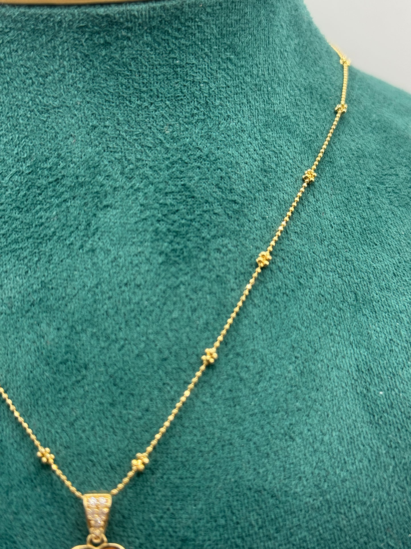 14k 20” necklace for women with heart pendant