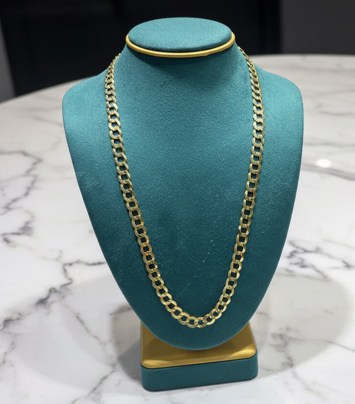 14K gold curb link chain 24” long for men