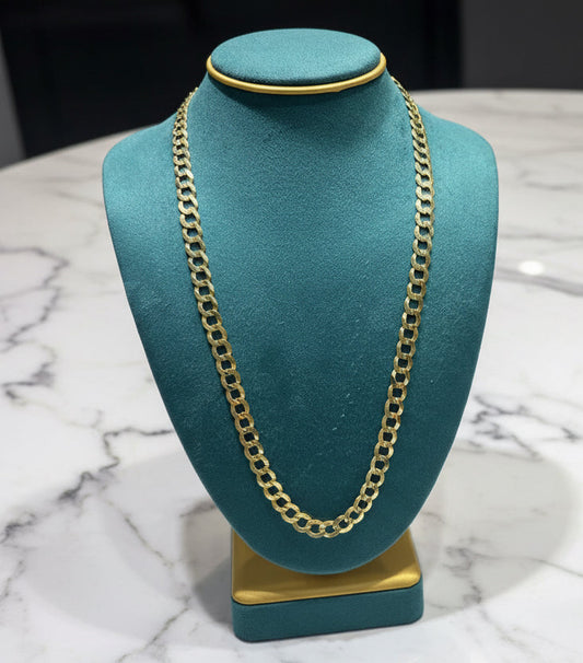 14K gold curb link chain 24” long for men