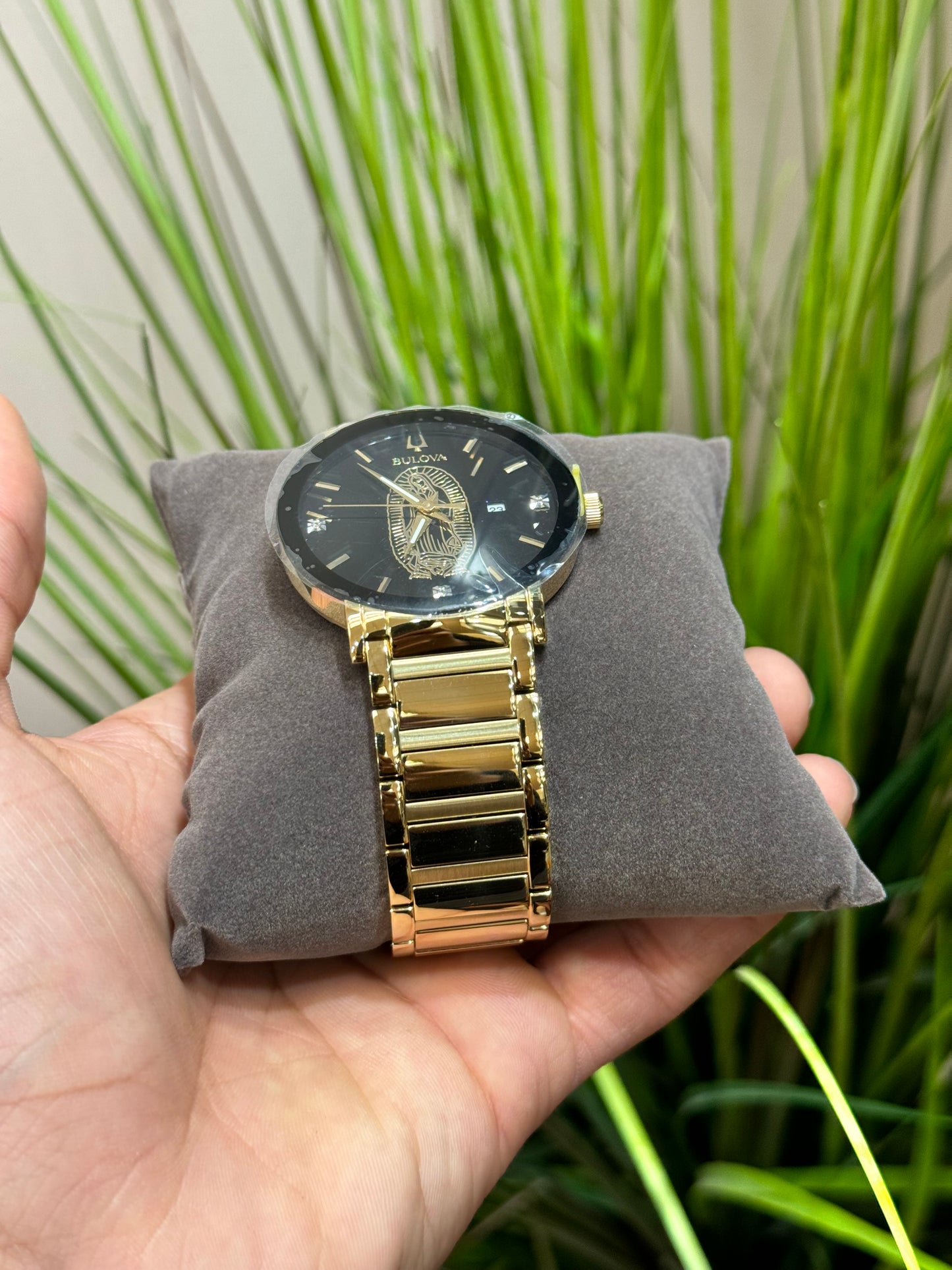 Bulova 97D134 – Black Guadalupe Diamond Dial Watch